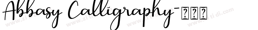 Abbasy Calligraphy字体转换